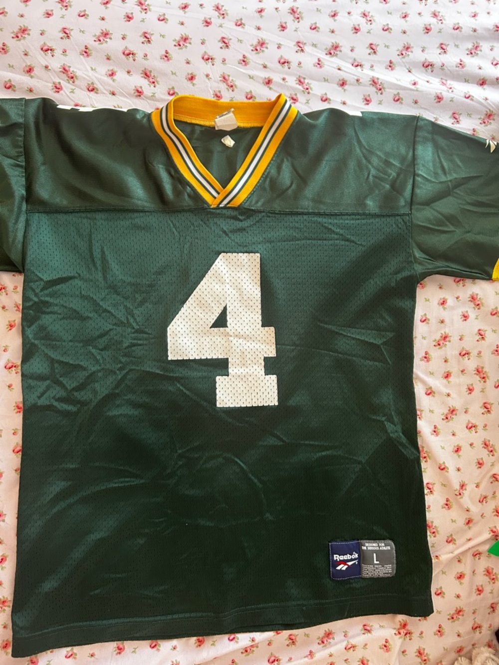 Vintage Reebok Green Bay Packers Brett Favre Jersey